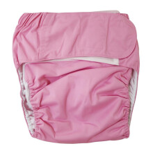 Wasbare, herbruikbare stoffen luierbroek voor volwassenen met absorberend incontinentieverband, geschikt voor oudere mannen en vrouwen, taille: