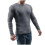 Mens Pullover Shirts Long Sleeve Solid Round Neck Pullover Sweater Slim Fit Bottoming Knit Top,Gray 1