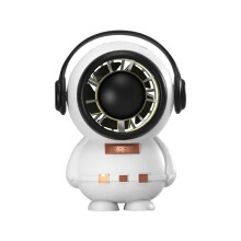 Portable Mini Astronaut Fan – Rechargeable Desk Fan with Night Light, Compatible with USB Charging
