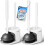 Brosse et ventouse WC, blanc perle, lot de 2 1