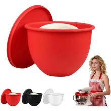 RevĂŞtements en silicone pour bols de robots KitchenAid de 5 pintes avec couvercles