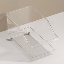 Clear Plastic Wheeled Storage Box - Large Capacity Multi-Purpose Organizer for Home, Bathroom, Kitchen