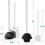 Brosse et ventouse WC, blanc perle, lot de 2 6