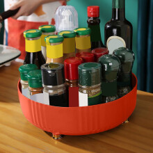 Organisateur de cuisine rotatif pour épices, étagère de rangement multifonctionnelle pour assaisonnements et sauces, support de comptoir pour