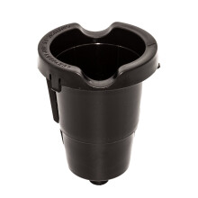 Support de capsule de qualité alimentaire, facile à installer et compatible avec de nombreuses capsules de café, avec aiguille de sortie (noir).
