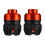 Garneck 2pcs Fork Frame Sliders for Motorcycles Orange 1