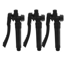WRITWAA 3Pcs Replacement Sprayer Wands in Black PP Plastic for Versatile Garden and Farm Spraying
