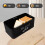 Black Rectangular Bread Organizer 1Set with Air-permeable Design for Kitchen Countertop Use 2