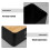 Black Rectangular Bread Organizer 1Set with Air-permeable Design for Kitchen Countertop Use 7