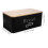 Black Rectangular Bread Organizer 1Set with Air-permeable Design for Kitchen Countertop Use 5