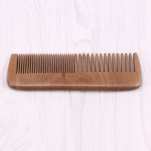 Peigne à cheveux antistatique en bois de pêcher, 1 pièce