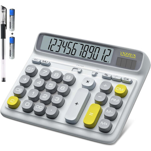 Bordskalkylator, 5-tums LCD-skärm, 12 siffror