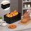 Black Rectangular Bread Organizer 1Set with Air-permeable Design for Kitchen Countertop Use 8