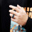 Herrklocka i rostfritt stål med solid länkkedja och statementring, hiphop-armbandsdesign 5