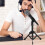 Mic Tripod Holder Metal Black for Microphone Portable 1Set 6