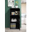 HODEDAH IMPORT 3-Shelf Bookcase Cabinet, Black 6