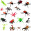 Ensemble de 30 figurines d'insectes géants à usage éducatif 2