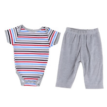 Kétrészes Rövid Ujjú Overall Szett 20 Inch-es Reborn Babákhoz
