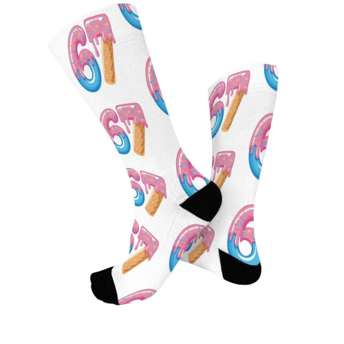 67Socks Graphic Crew-sokker, 6-pak 1