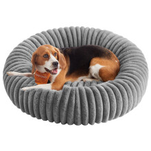 Feandrea Dog Bed, Large Pet Bed with Soft Padding, 80 cm, Washable, Non-Slip, Dove Grey PGW304GD01