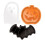 Δίσκοι σερβιρίσματος Comefolife για το Halloween: Πλαστικά πιάτα κολοκύθας, νυχτερίδας και 7