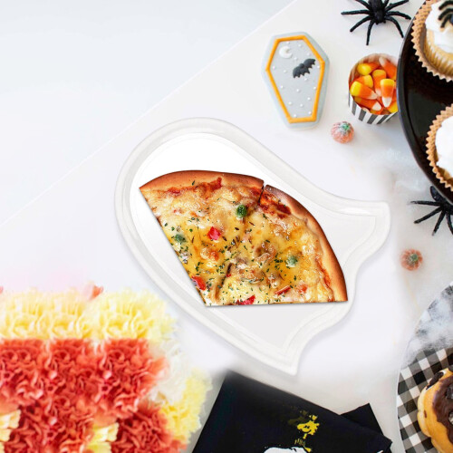 Halloween Serving Trays – Pumpkin, Ghost & Bat Design, PET, Multi-Size, for Fall Parties 2