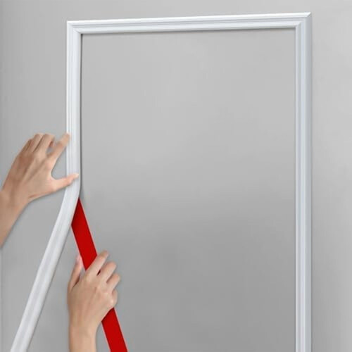 Moldura de painel para rodapé de cadeira, 240 polegadas x 1,6 polegadas, pré-imprimada.