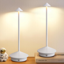Nowoczesny zestaw 2 bezprzewodowych lamp stołowych, przenośne lampki biurkowe, 5000 mAh, do jadalni, restauracji, kawiarni, na kemping, lampka