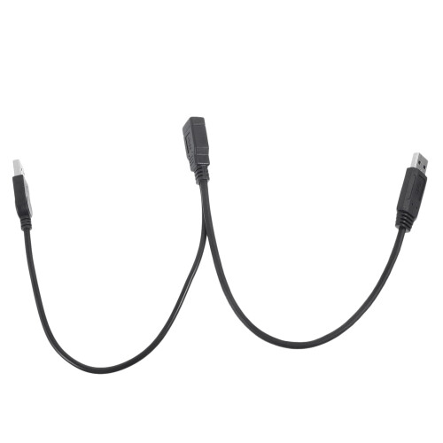 Προσαρμογέας τροφοδοσίας USB Y splitter 2 αρσενικά σε 1 θηλυκά