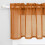 Burnt Orange Kitchen Curtains Valance 1 piece 1