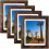 8x10 Picture Frames Rustic Brown with Mat Photo Frames 4 Packs for Tabletop or Wall 1
