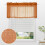 Burnt Orange Kitchen Curtains Valance 1 piece 3