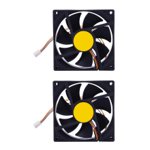 2X 3 Pin 90mm 25mm Cooler Fan Heatsink Cooling Radiator for Computer PC CPU 12V