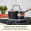 Matte Black Elegance 1.5 Quart Saucepan and Cover 2
