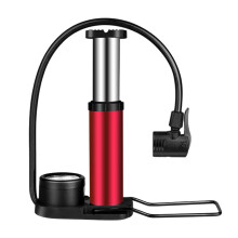 Bicycle accessories,Portable Bicycle Pump With Pressure Gauge Mini Bike Inflator Tire Cycling Compressor Adapter Bicycle Repairing Tools Red