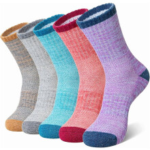 Chaussettes de randonnée en laine mérinos pour femmes et hommes, thermiques, chaudes et confortables pour l'hiver, idéales pour le travail et les