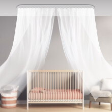 DENEST Deckengardinenschienen-Set mit Haken, 1,8-2,7 m