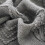 Dark Grey Textured Knitted Throw Blanket 60 x 80 Inch 5