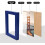 3.5x5 Picture Frames Navy, Solid Wood Frames with Plexiglass for Table Top and Wall Mounting, Photo Frames for Horizontal or Vertical Display, 4 Pack 4