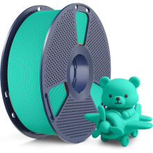 Filamento PLA mate de alta velocidad (600 mm/s), compatible con la mayoría de impresoras 3D FDM, bobina reutilizable de 1 kg, color verde menta mate.