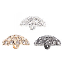 OUNONA3 peças Botões pequenos de strass de cristal, botões decorativos circulares de strass