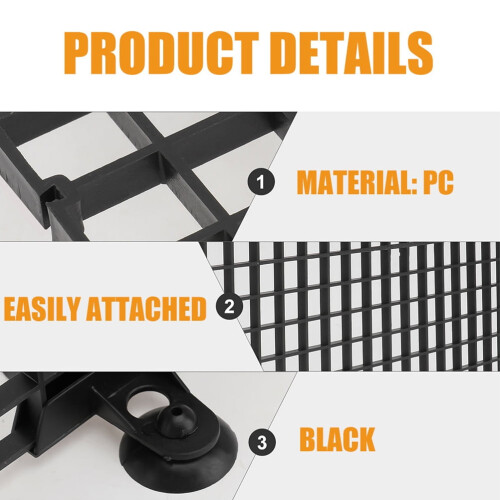 BESTYASH 4Sets Aquarium Divider Plastic Grid Fish Tank Partition Easy Install 2
