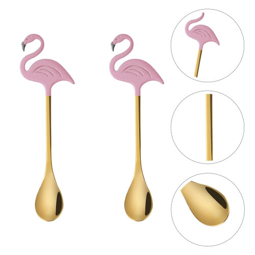 Conjunto de 2 colheres de café expresso com design delicado para servir café e sobremesas.