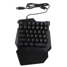 Mini-Gaming-Tastatur mit Kabel, RGB-Hintergrundbeleuchtung und 35 Tasten