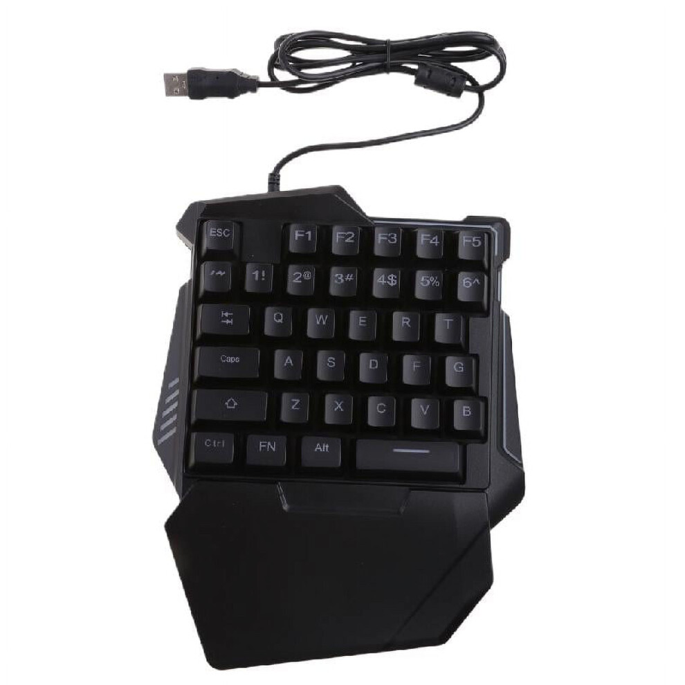 Mini Gaming Keyboard G101 One-Handed Rgb Backlit Ergonomic Gamers Keypad 35 Keys 9152228207097
