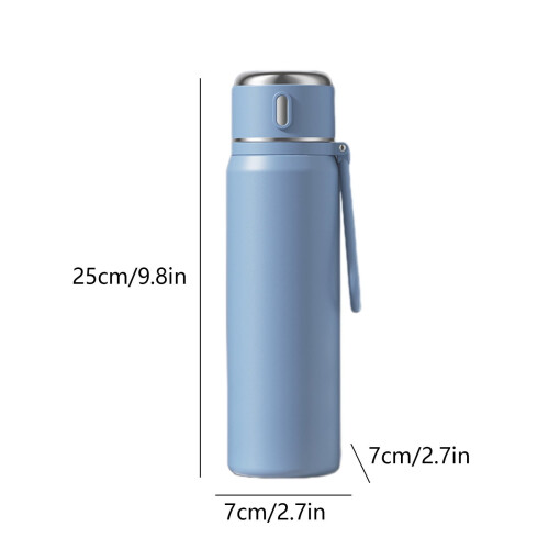 Θερμός από ανοξείδωτο ατσάλι, 550 ml, με μόνωση κενού αέρος και κύπελλο για ζεστό 2