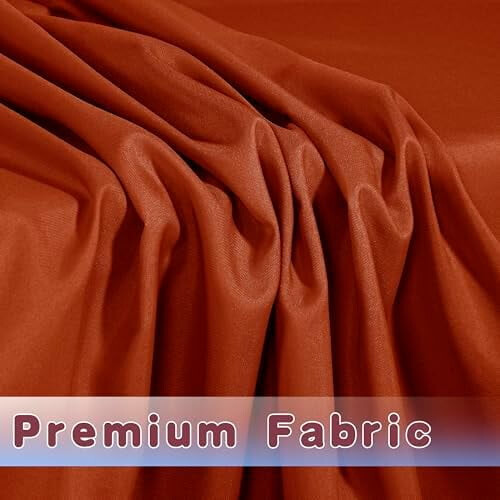 2 Pack Rust Fitted Square Tablecloths, 34" x 34" x 30" 2