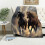 Κουβέρτα EastSmooth Gloping Horse Throw Δώρο για Κορίτσια Γυναικεία Φανελένια Αφράτα 1