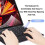 Portable Wireless Bluetooth Keyboard with Touchpad, Ultra-Thin Rechargeable Mini Keyboard for compatible with iPad Pro/iPad/iOS/Android (Black) 6