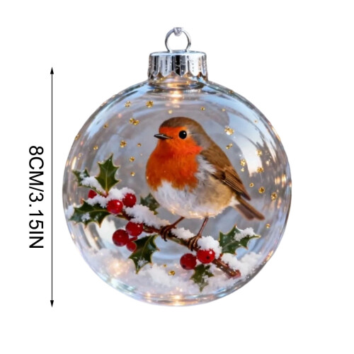 Christmas Snow Globe Pendant Ornament 2